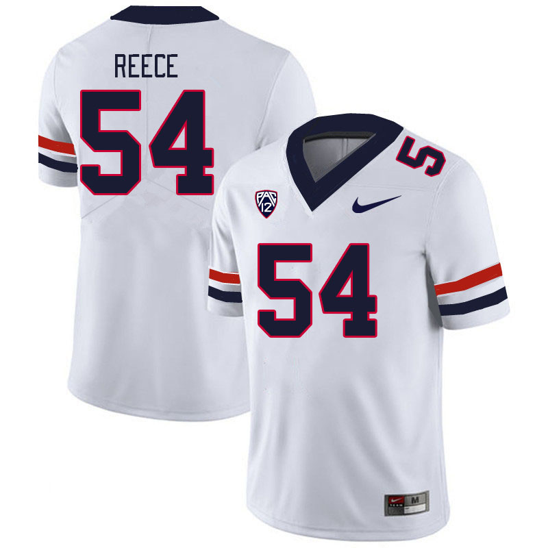 Men #54 Jacob Reece Arizona Wildcats College Football Jerseys Stitched-White